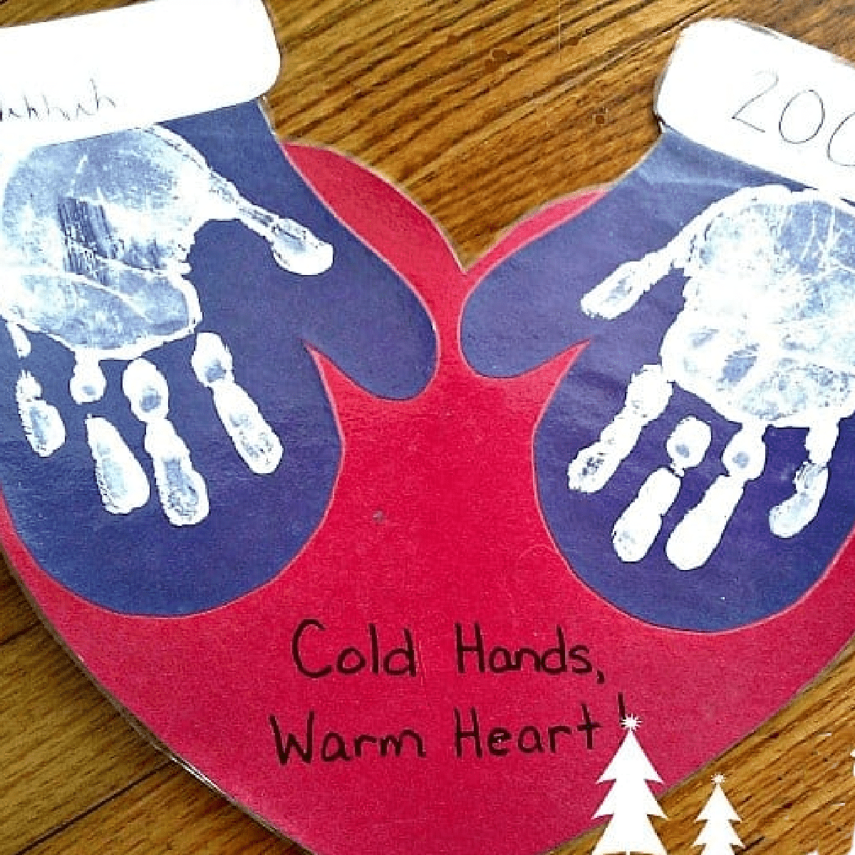 Easy Kid's Handprint Keepsake Craft Makes A Great Gift