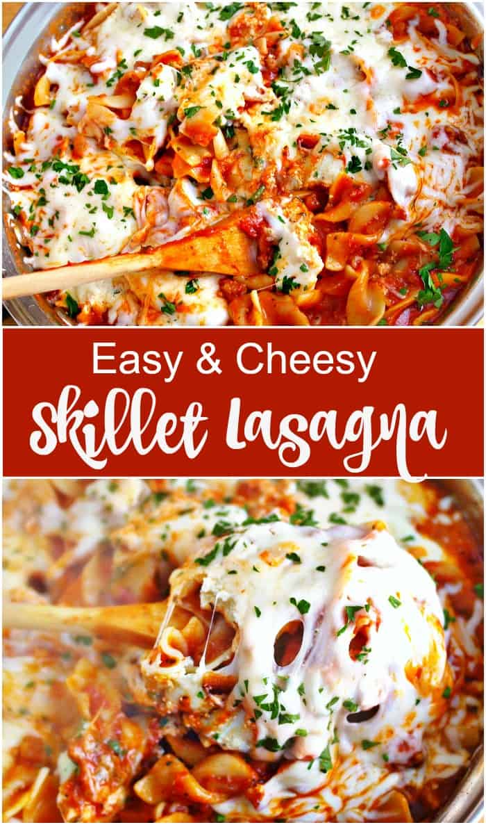 Easy Skillet Lasagna #15MinuteSuppers 1