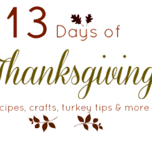 Welcome To Our 13 Days of Thanksgiving Feature