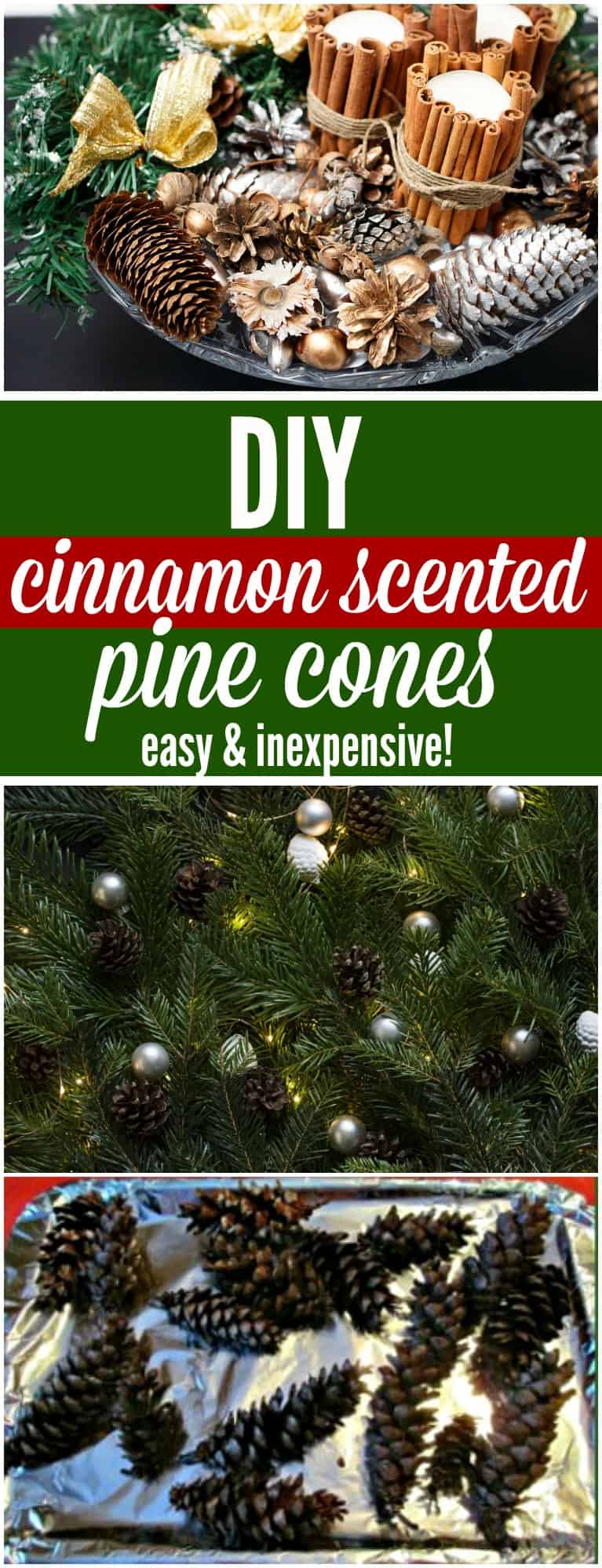 cinnamon scented pine cones