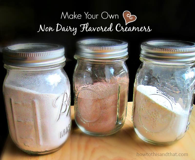DIY Non Dairy Flavored Coffee Creamers