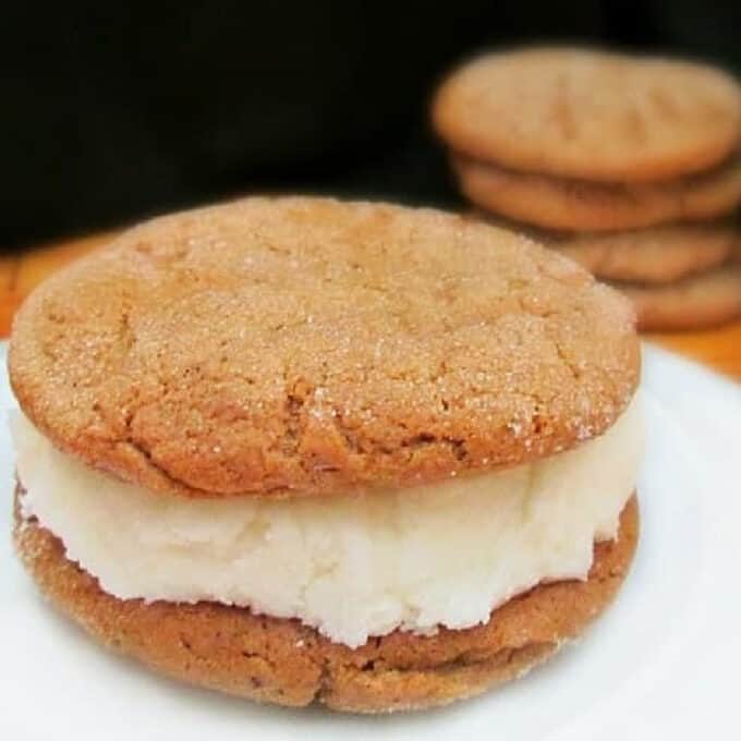 homemade gingerbread whoopie pies.