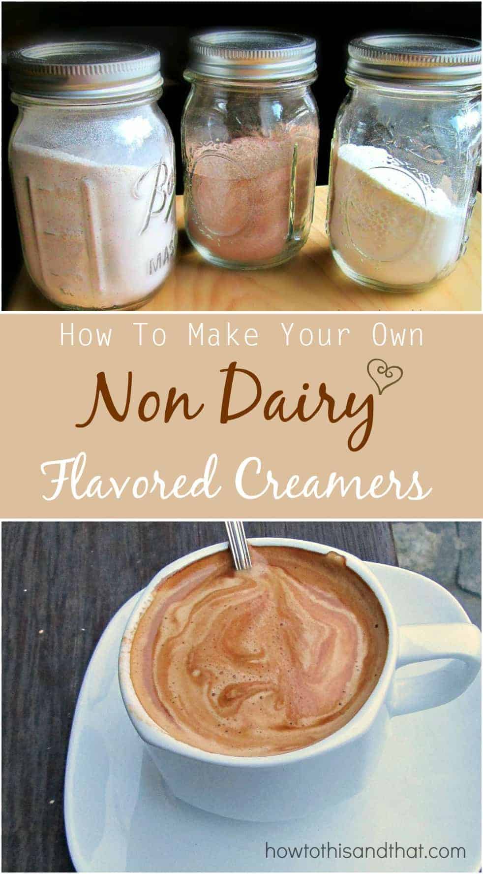 DIY Non Dairy Flavored Coffee Creamers