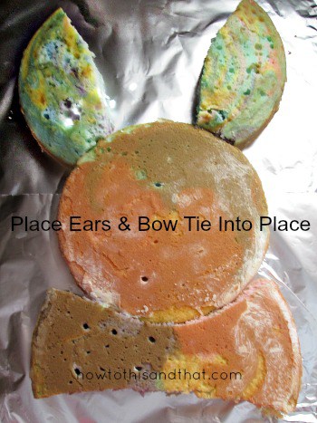 How To Make The Easiest Tie Dyed Easter Bunny Cake 