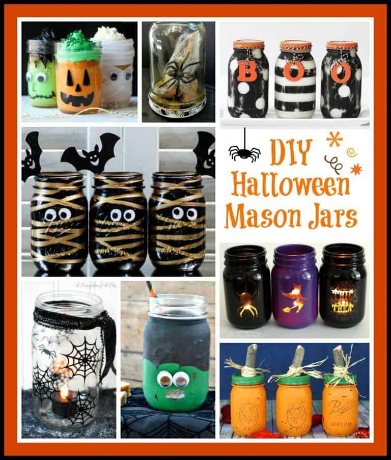 Spooky Cute DIY Halloween Mason Jar Ideas