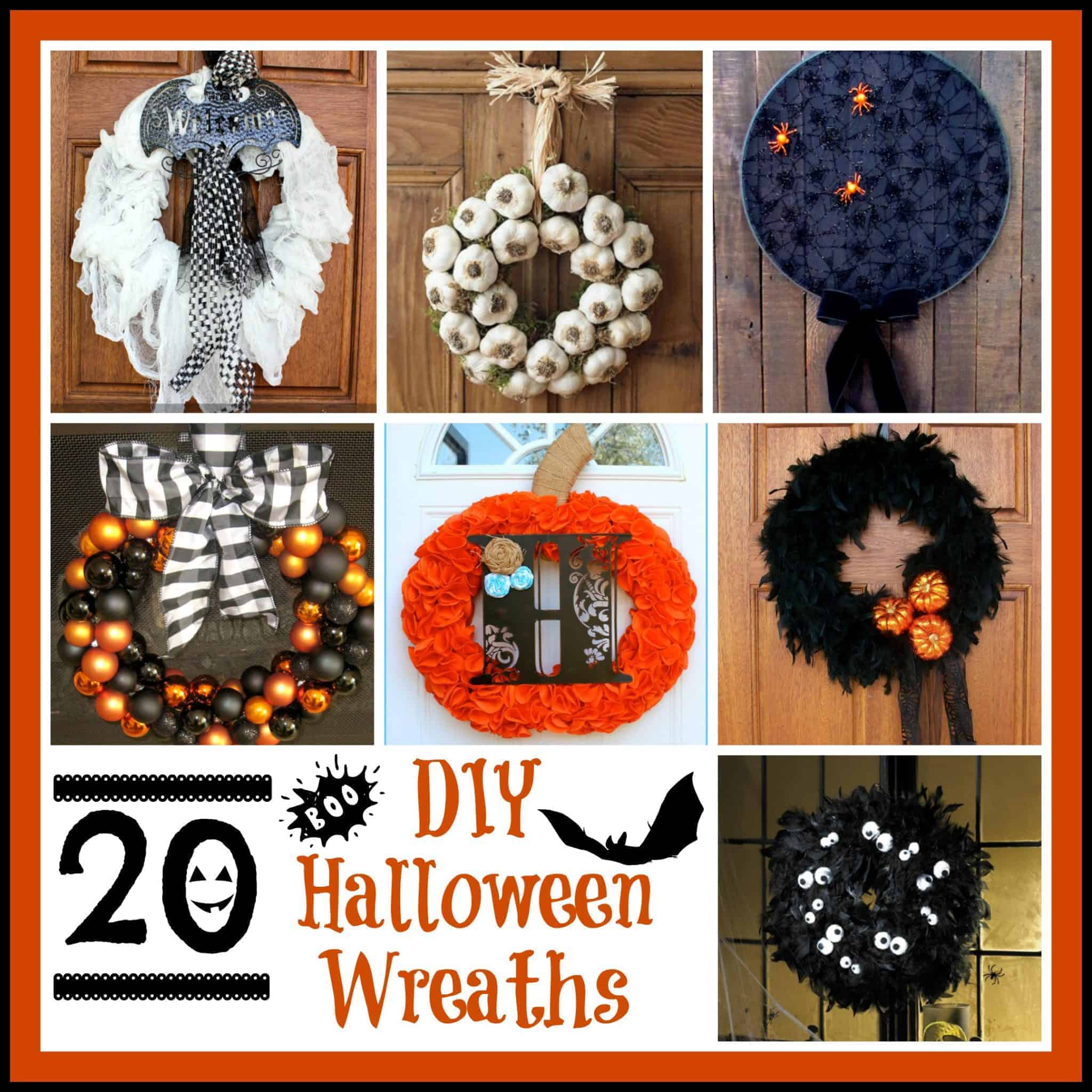 20 Cleverly Creepy DIY Halloween Wreaths   1