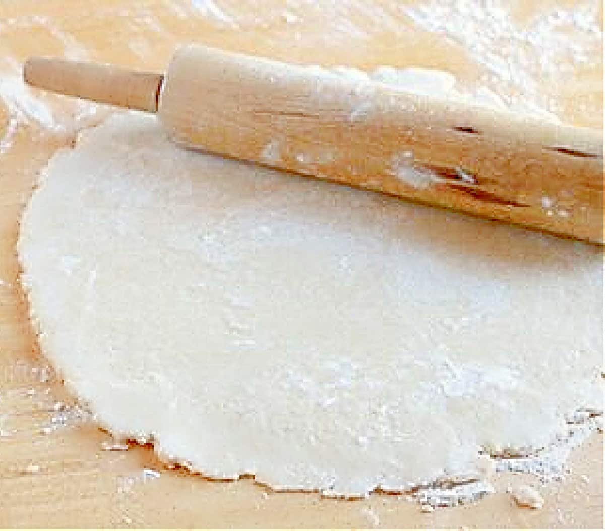 pie crust and rolling pin.