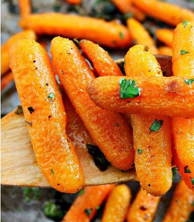 Oven Roasted Ranch Seasoned Baby Carrots Delicious