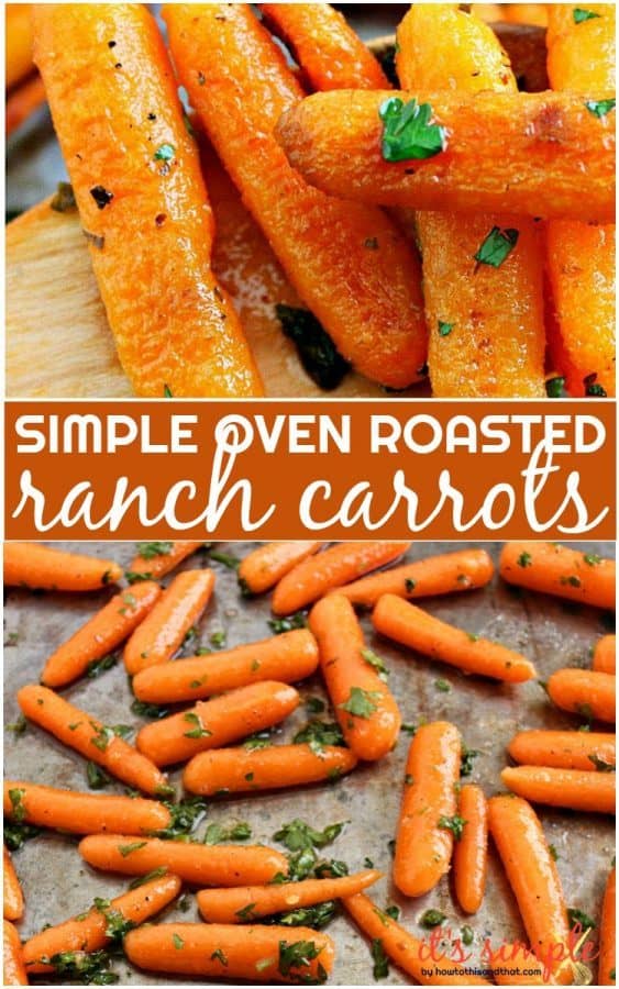 Oven Roasted Ranch Seasoned Baby Carrots Delicious!