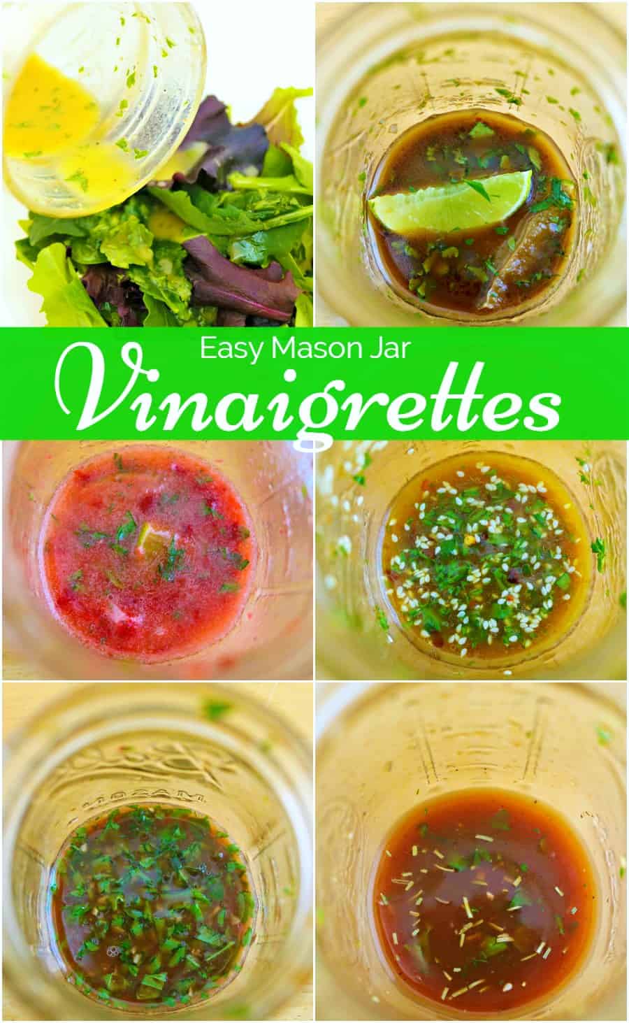 easy vinaigrette recipes made in mason jars