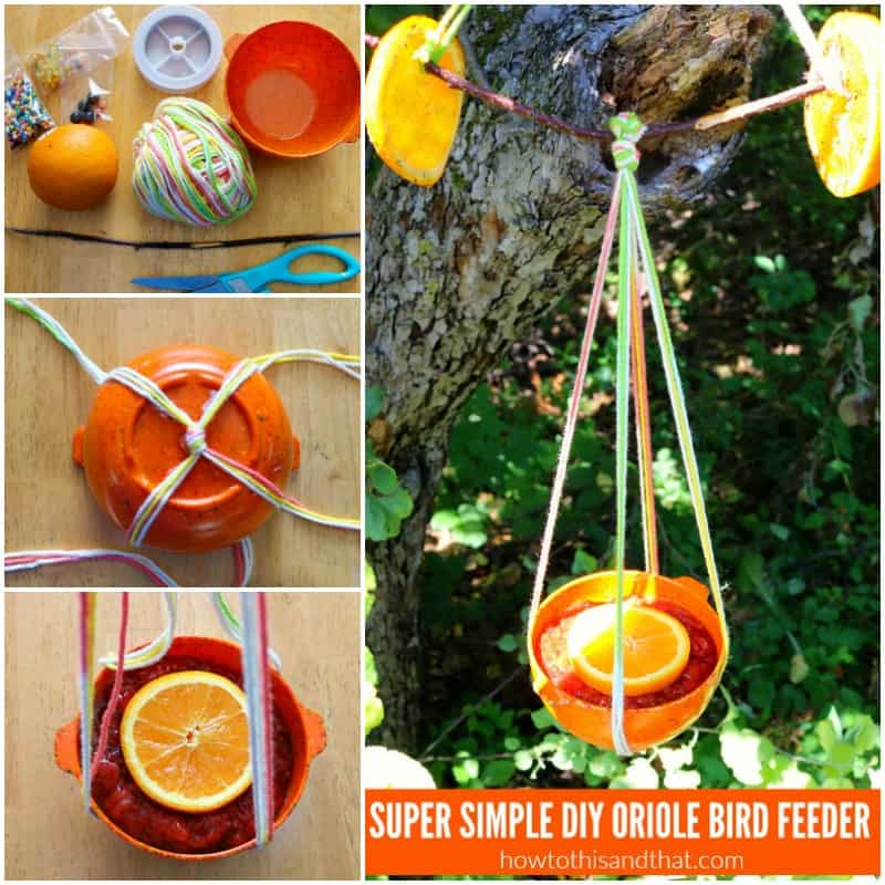 diy oriole nectar feeder