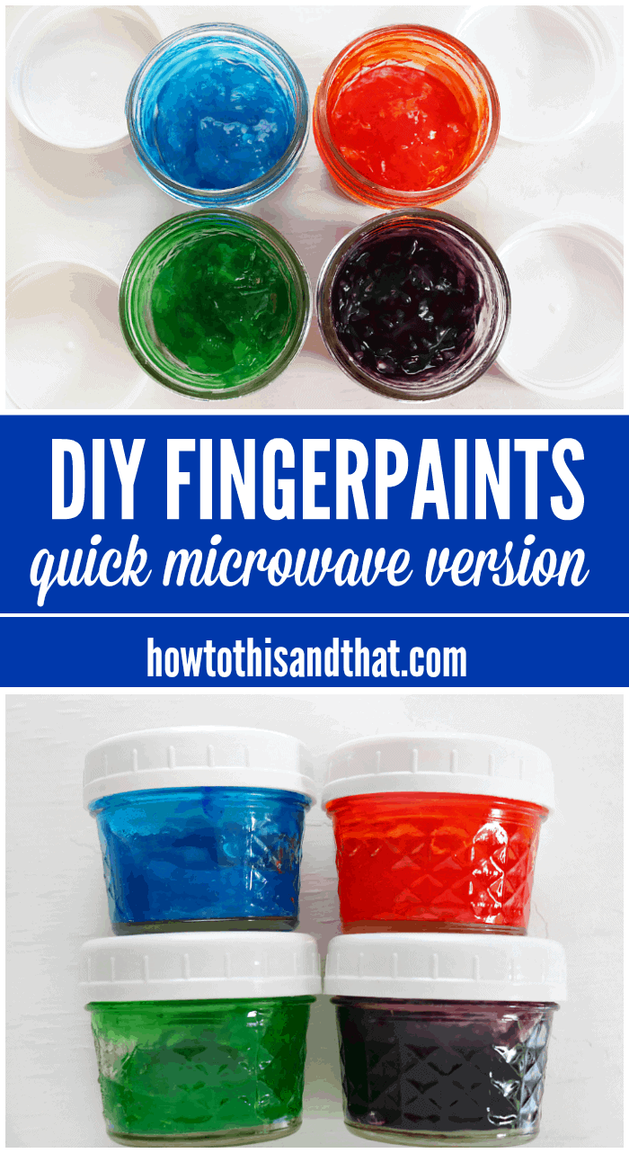 DIY Fingerpaints recipe 