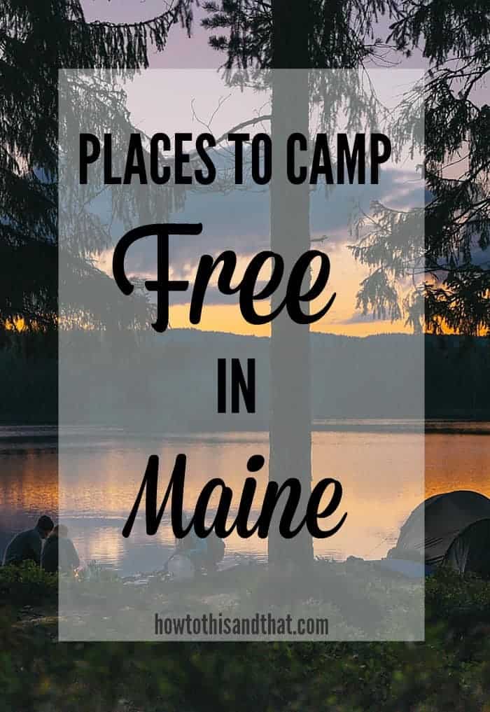 free camping in maine