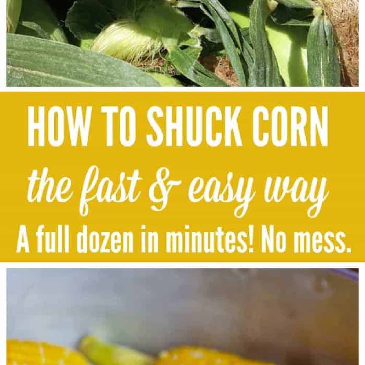 How To Shuck Corn The Fast & Easy Way!