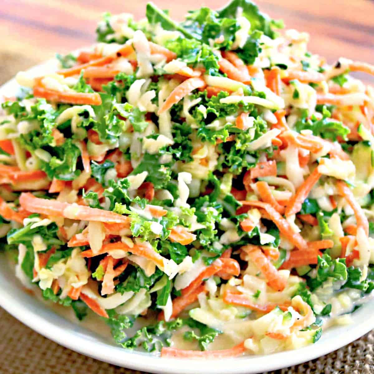 a bowl of cole slaw.