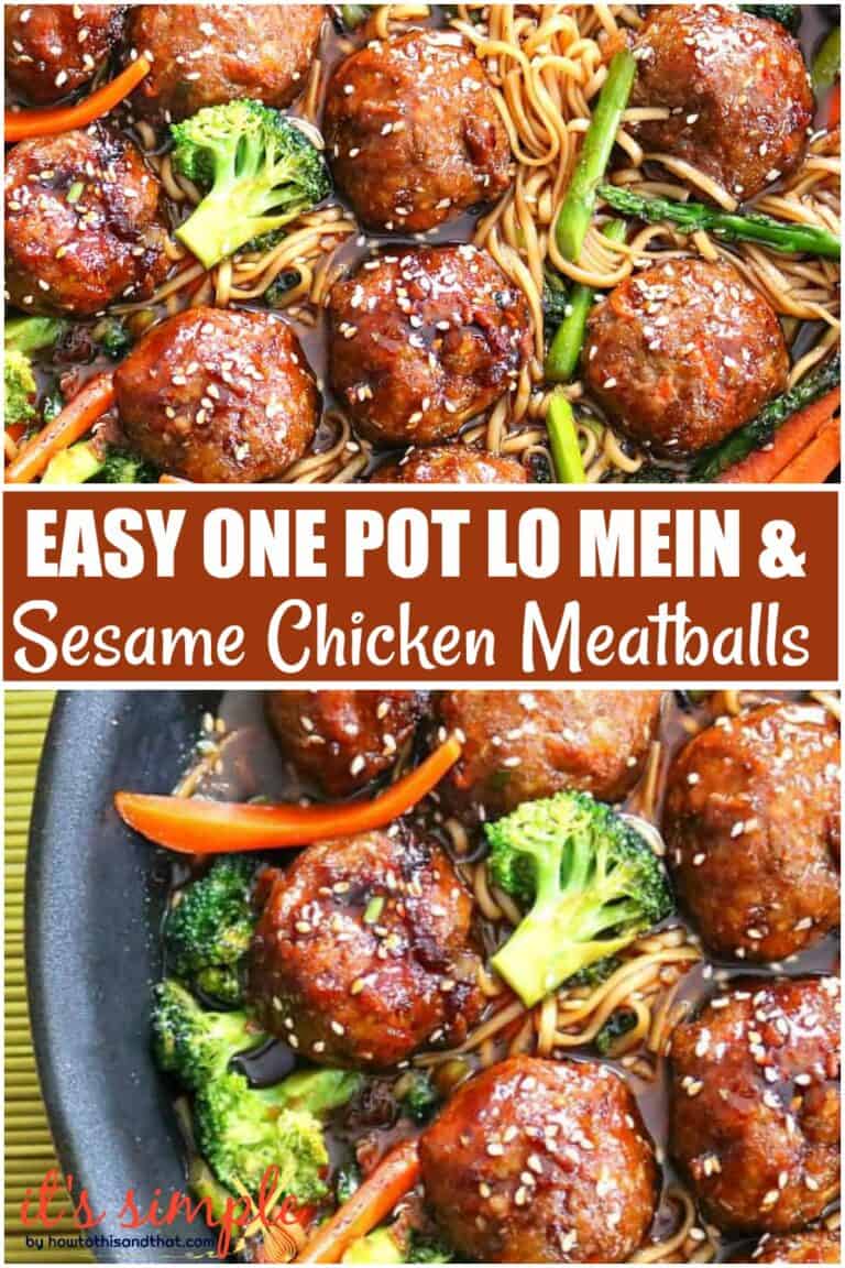 Sesame Chicken Meatballs & Lo Mein Home Chinese Food