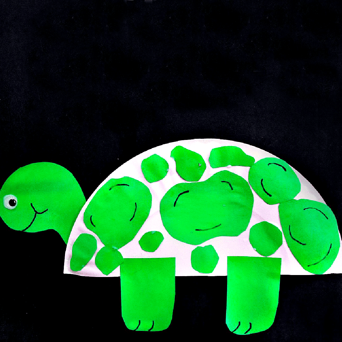 Paper Plate Turtle Craft For Kids