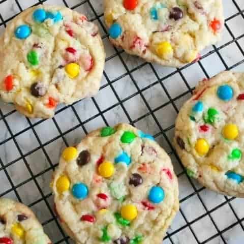 overloaded m&m cookies