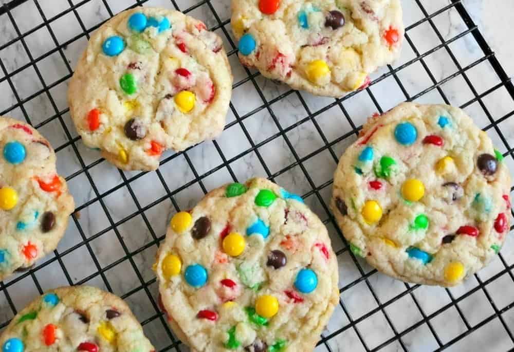 overloaded m&m cookies 