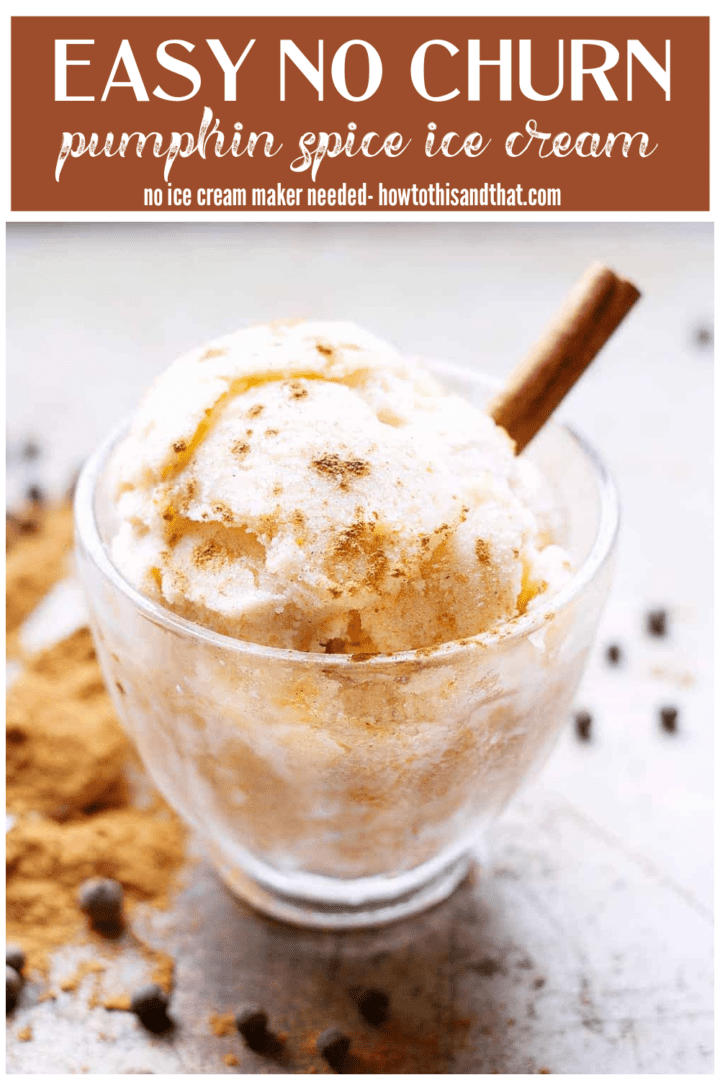 No Churn Pumpkin Ice Cream, an Easy Homemade Whipped Treat