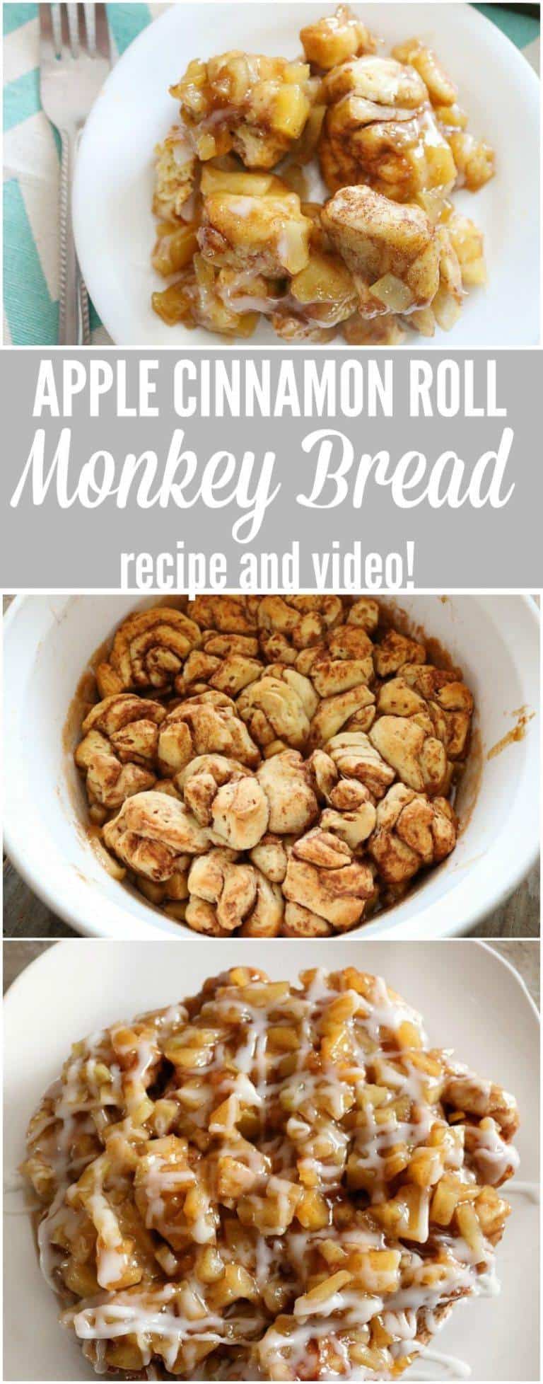 Apple Cinnamon Roll Monkey Bread Recipe Video