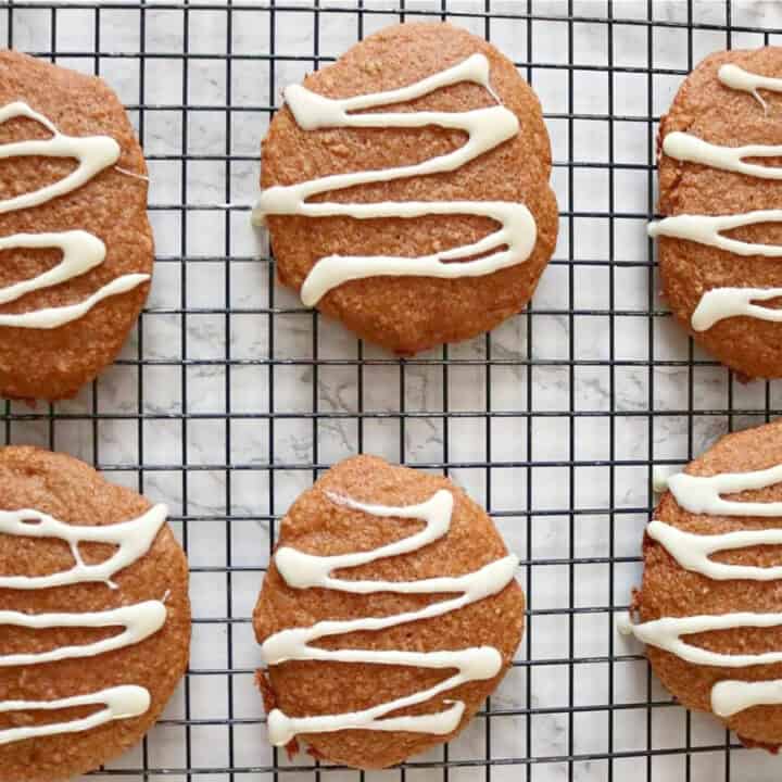 the best amazing applesauce cookies on wire rack.