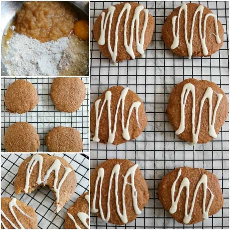 fall cookie recipes on wire rack.