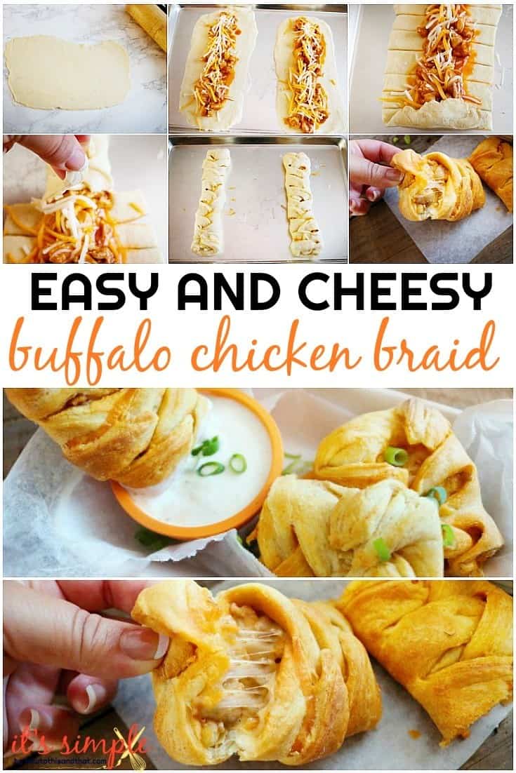 buffalo chicken braid