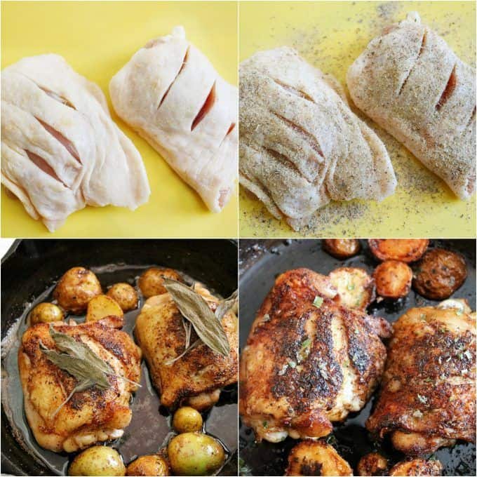 Brown Butter Sage Skillet Chicken Recipe- Perfectly Seared