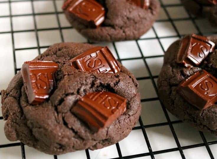 hersheys Dark Chocolate Chunk Brownie Cookies