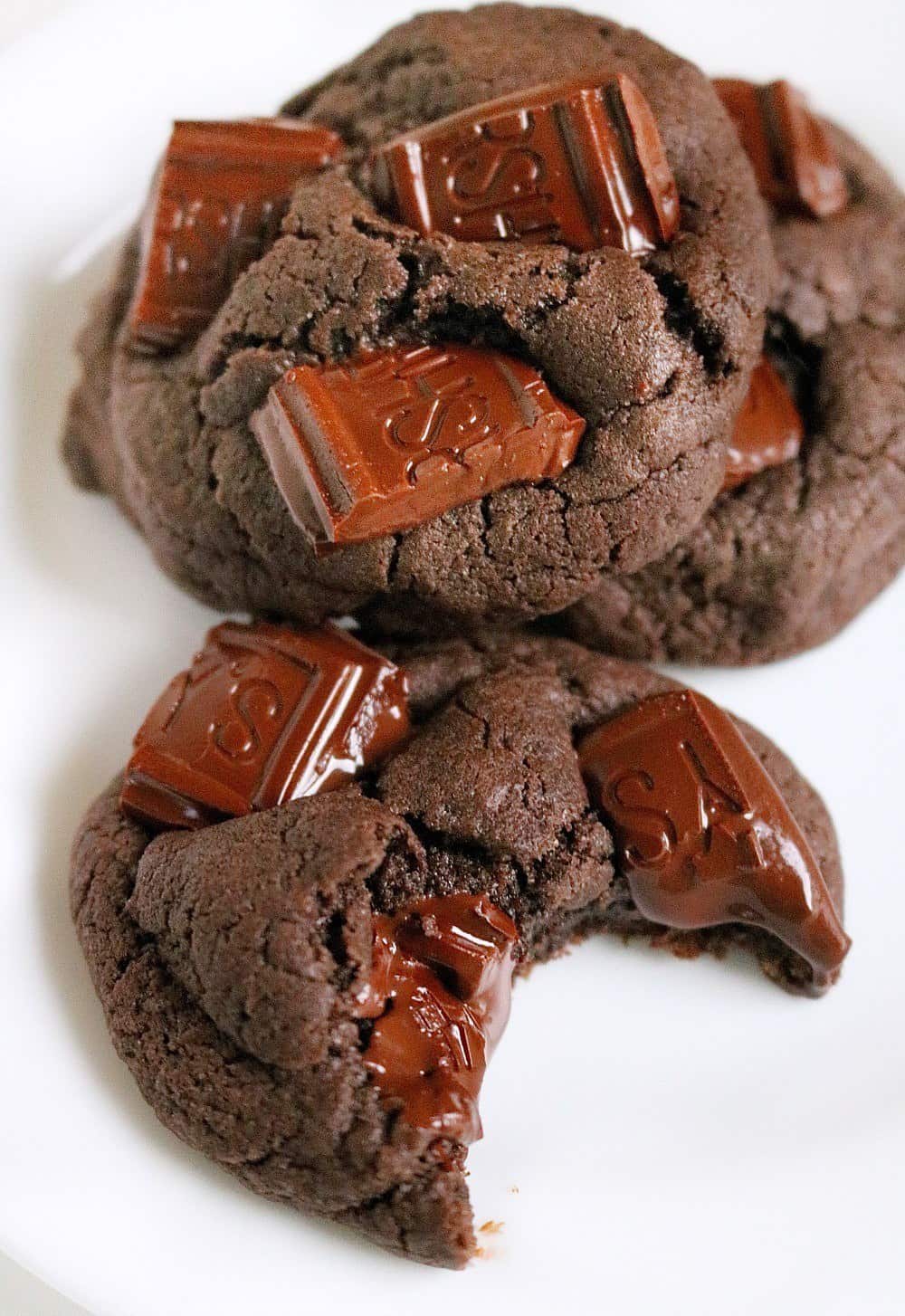 hersheys Dark Chocolate Chunk Brownie Cookies