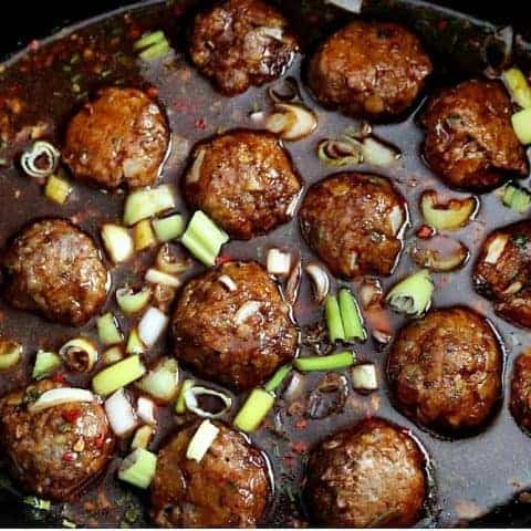Slow Cooker Korean BBQ Meatballs