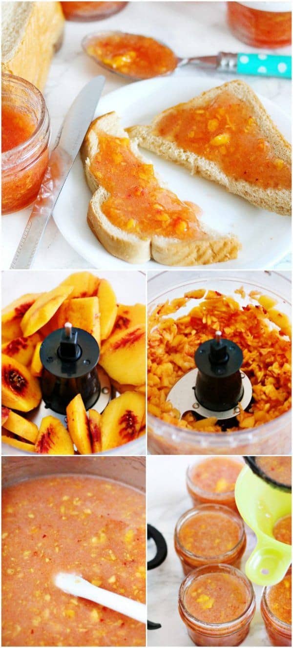 Peach Freezer Jam, Easy Homemade Recipe
