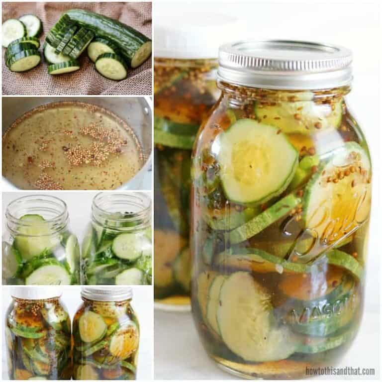Refrigerator Pickles Sweet Bread & Butter Style in 20 Minutes!