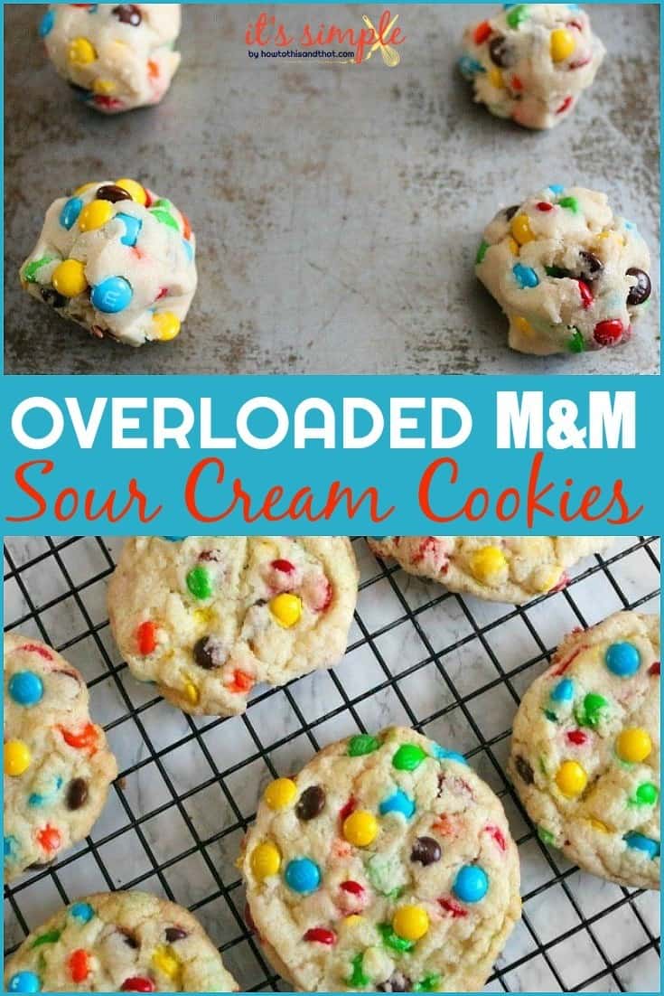 m and m cookie recipe dough balls on sheet pan.