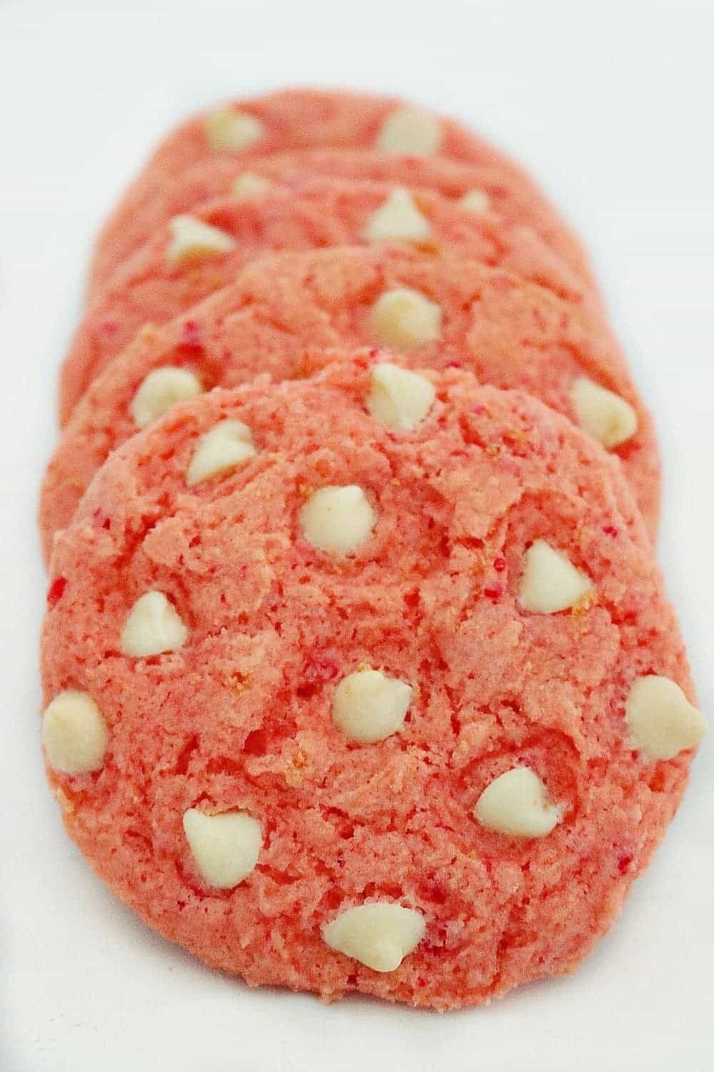 Strawberry Cheesecake Cookies from Cake Mix - Chenée Today