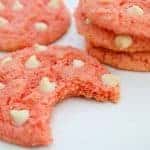 Chewy Strawberry Cheesecake Cookies