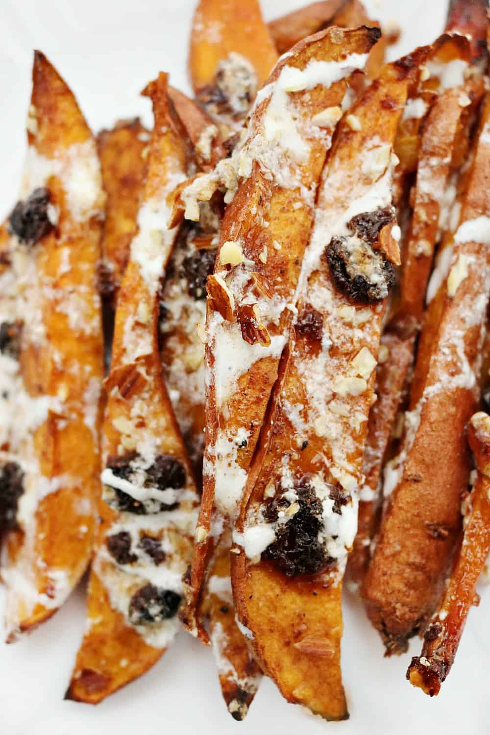 Loaded Candied Sweet Potato Wedges- Yummy Snack or Side Dish!