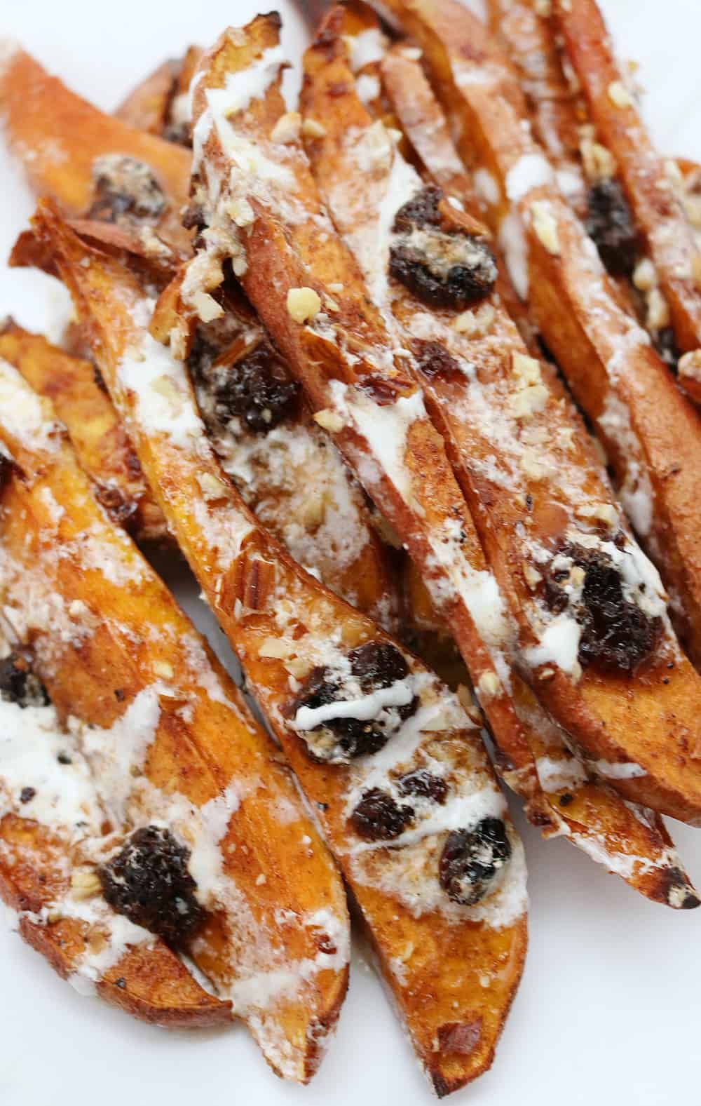 Loaded Candied Sweet Potato Wedges- Yummy Snack or Side Dish!