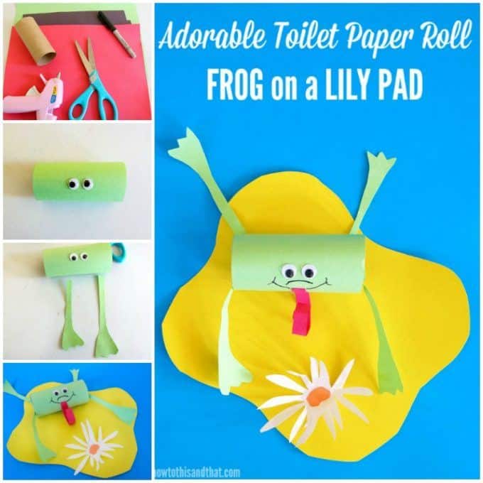 toilet paper roll frog