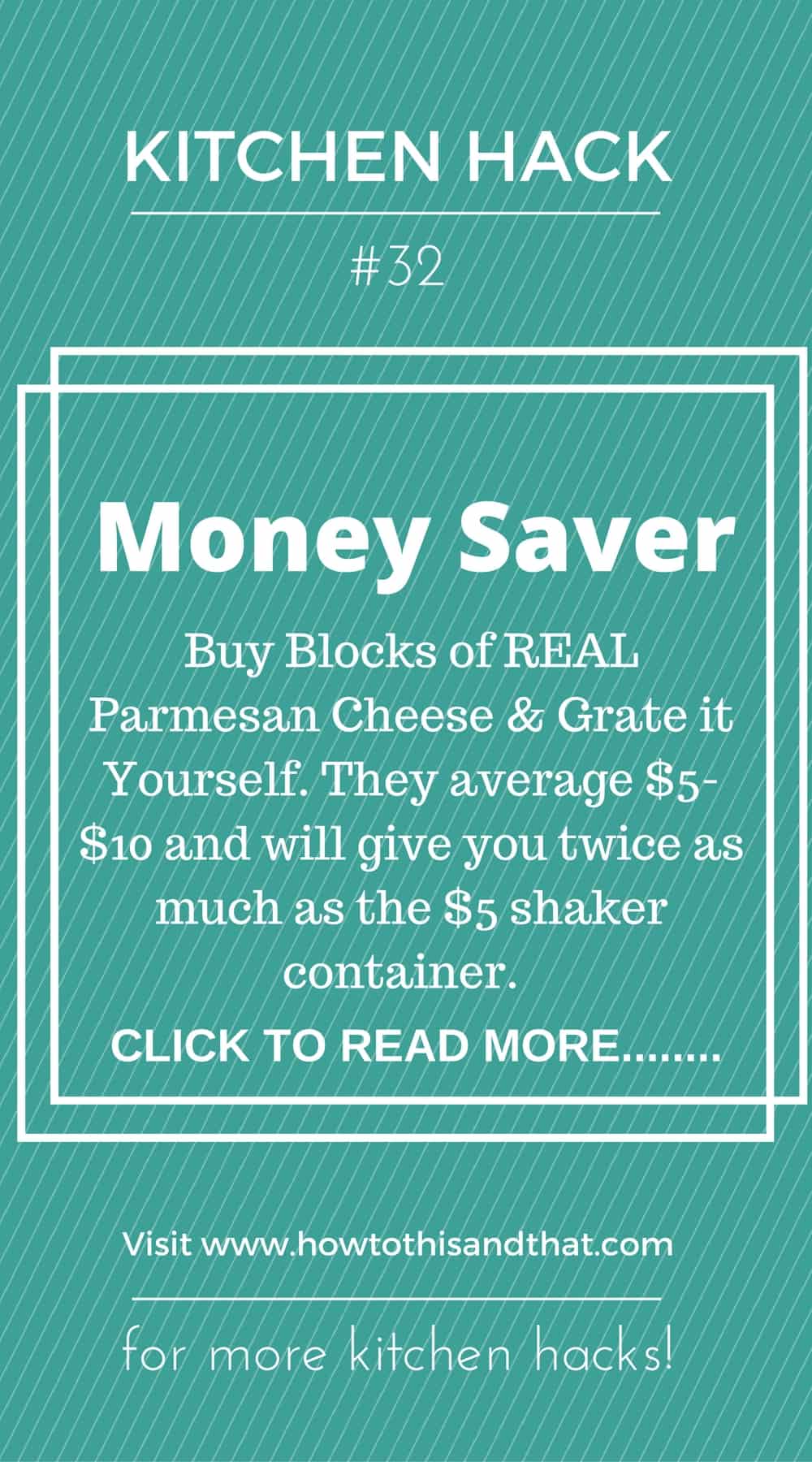 Kitchen Hack Parmesan Cheese 32 Tips, Tricks, Hacks for the Kitchen