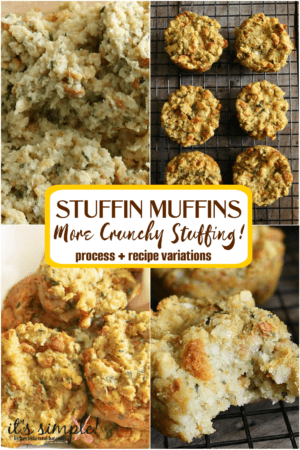 Stuffing Muffins , Buttery CRUNCHY and QUICK Muffin Tin Recipe