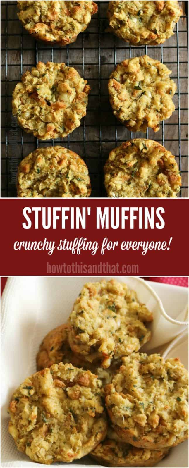 Stuffing Muffins , Buttery CRUNCHY and QUICK Muffin Tin Recipe