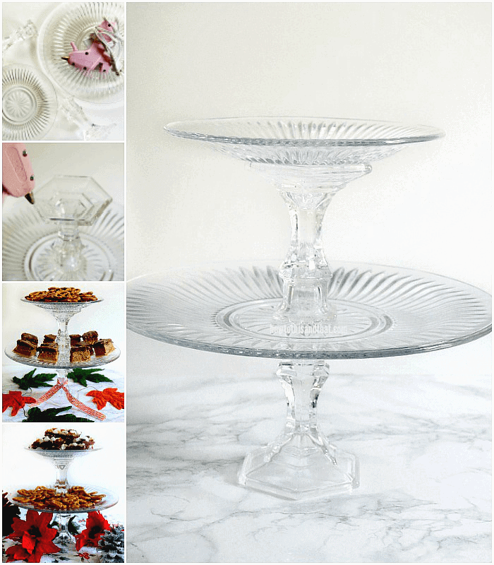 2 Tier Serving Tray- 5 Minutes and $4!