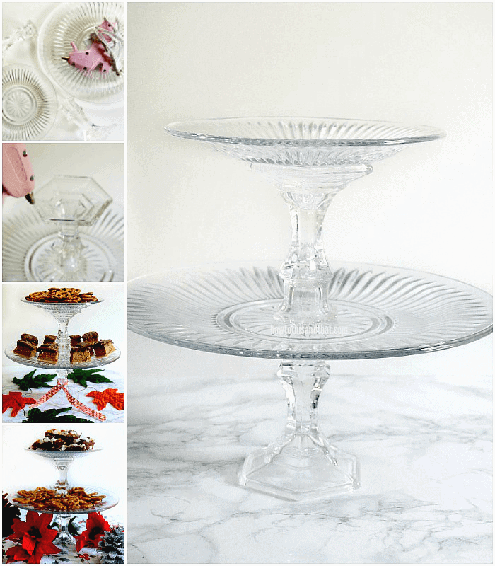 How to Make Tiered Plate Stands for Under $5 - DIY Beautify - Creating  Beauty at Home