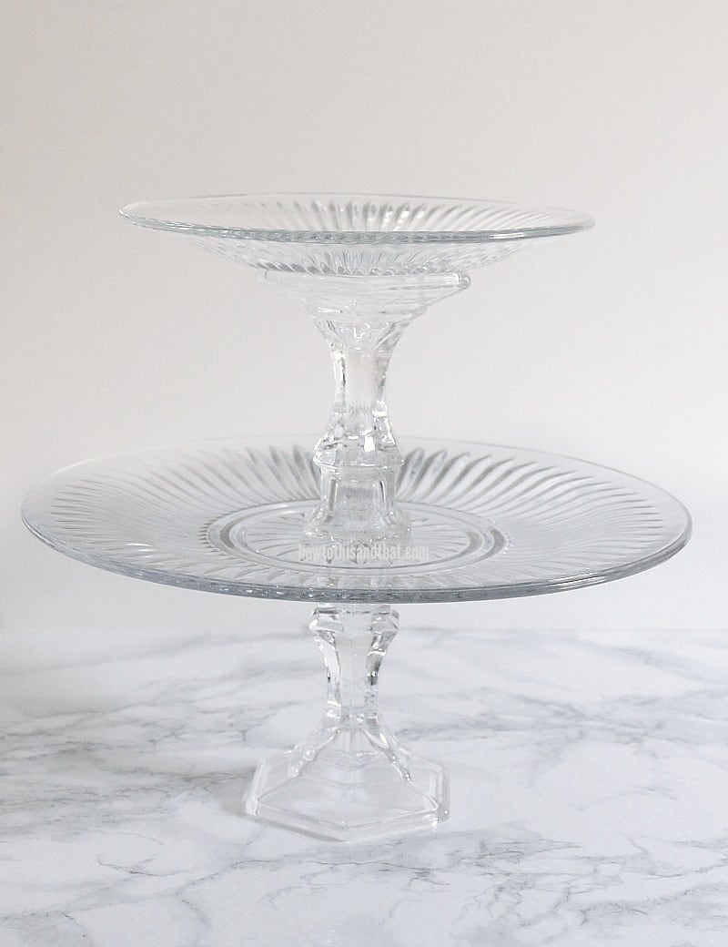 2 tier serving tray 