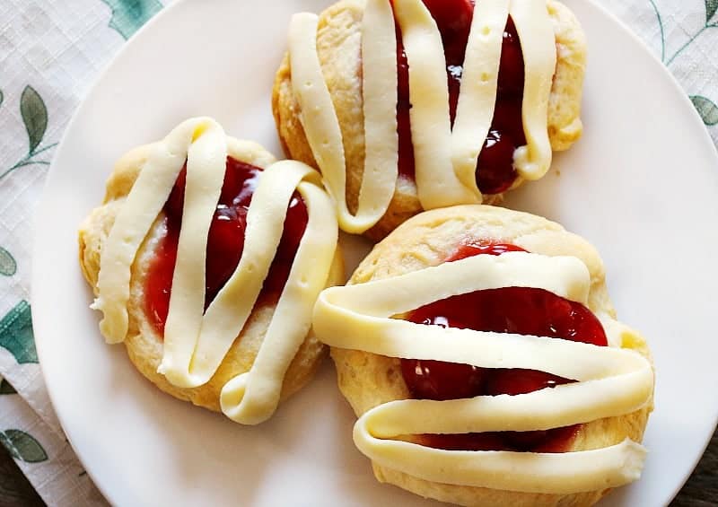 Easiest Cherry Cheesecake Danish