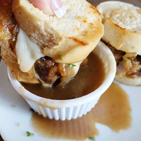 French Onion Soup Beef Sliders