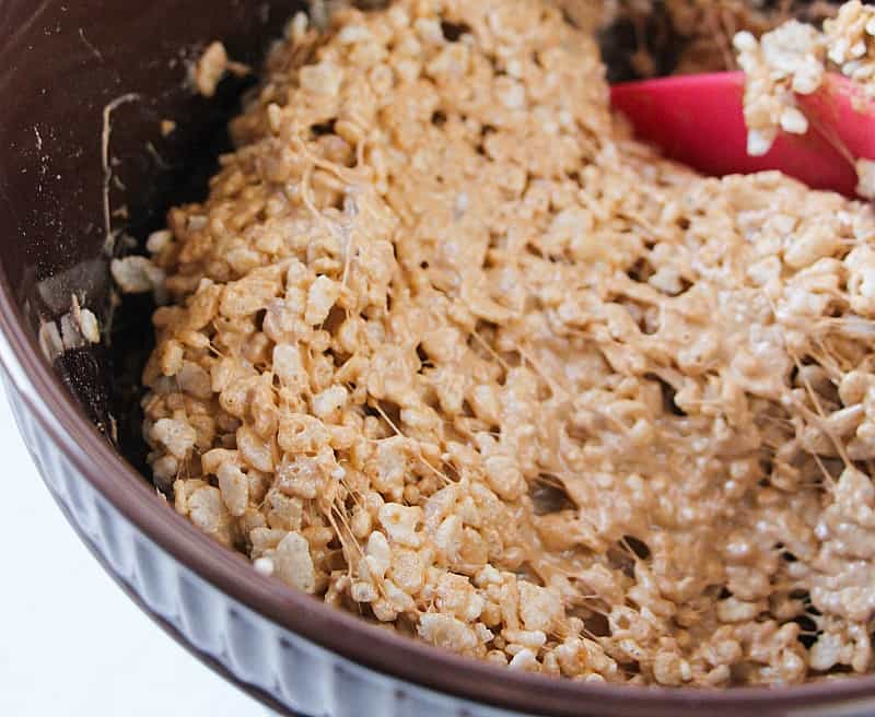 gingerbread rice krispie treats