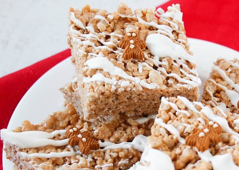 gingerbread rice krispie treats